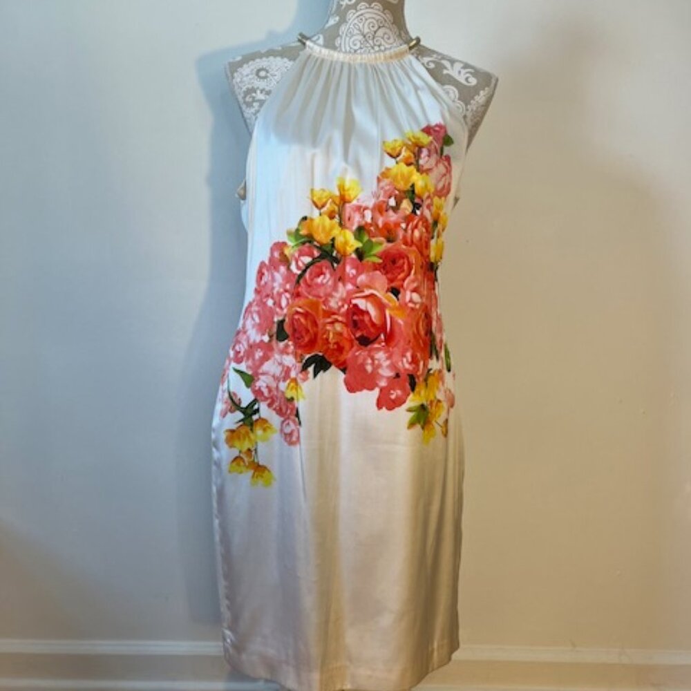 Cache Silk Halter Dress